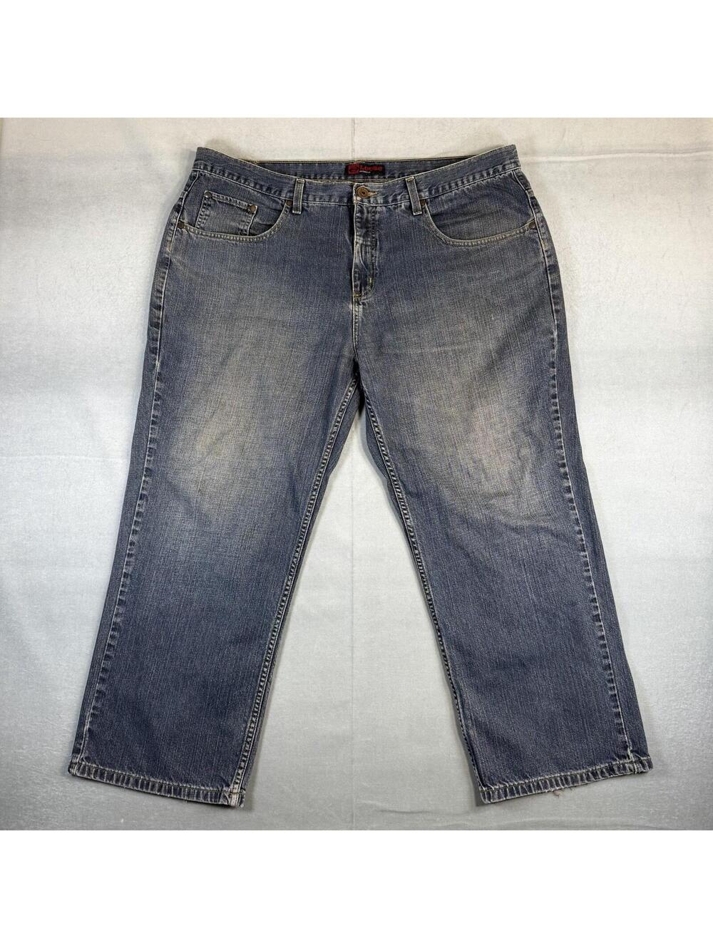 Vintage Anchor Blue Loose Jeans Mens 40x30 Blue Baggy Denim Skater Y2K 90s